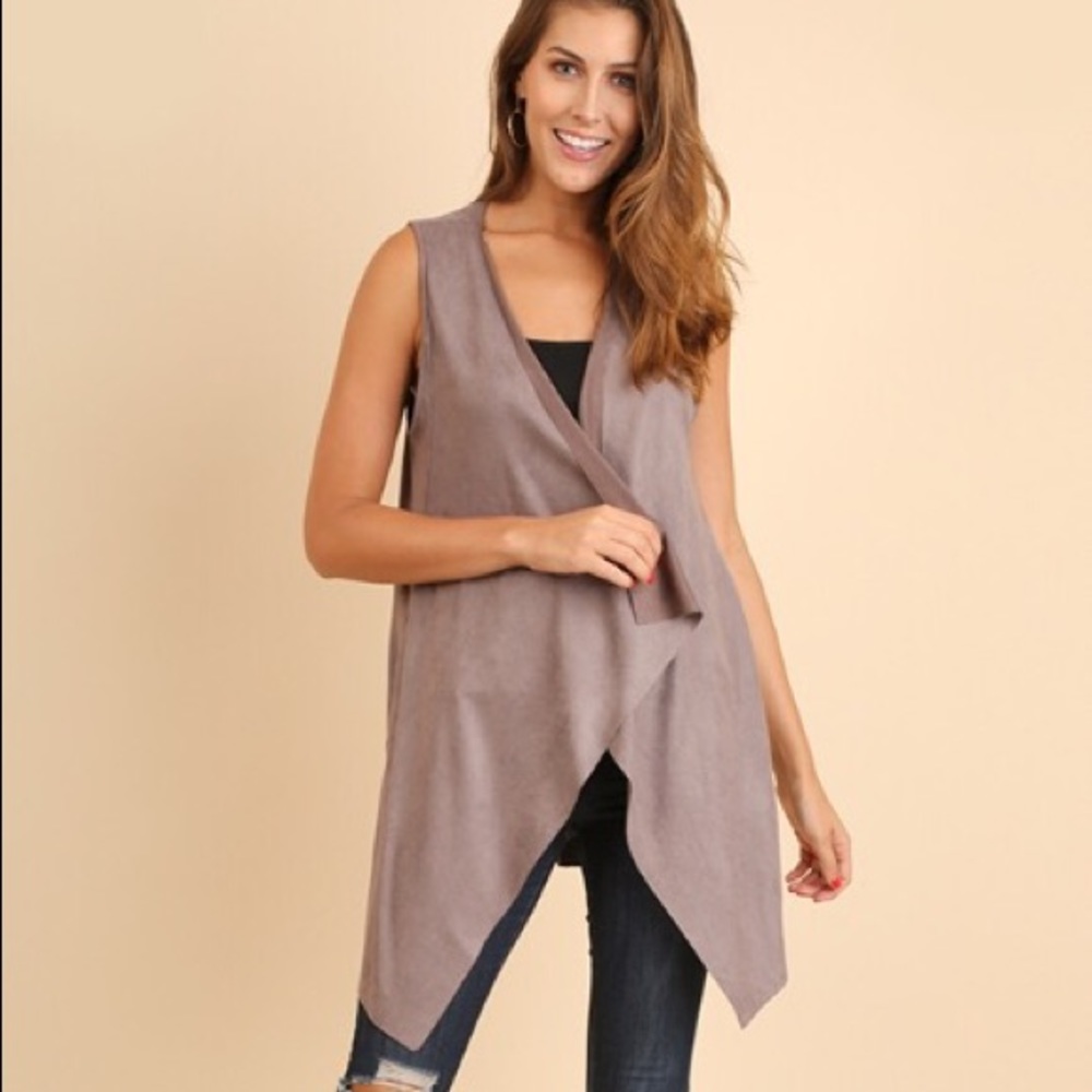 Suede Cardigan